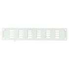 Image du produit : Grille de ventilation à visser ou à coller classique plate à fermeture - hauteur 40mm - largeur 200mm couleur Blanc Nicoll | PF200