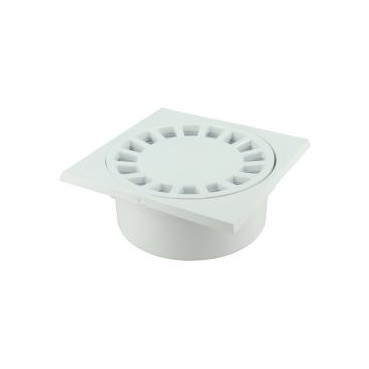 Siphon avec emboîture incorporée verticale diamètre Ø 50mm x 40mm x 63mm x 139mm - hauteur 63mm - largeur 150mm - longueur 150mm couleur Blanc Nicoll | SC456B