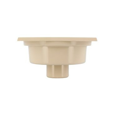 Siphon avec emboîture extérieure verticale diamètre Ø 50mm x 40mm x 139mm - largeur 150mm - longueur 150mm couleur Sable Nicoll | SC504S