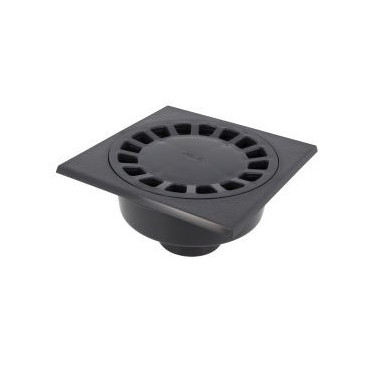 Siphon avec emboîture extérieure verticale diamètre Ø 75mm x 63mm x 179mm - largeur 200mm - longueur 200mm couleur Gris anthracite Nicoll | SC756