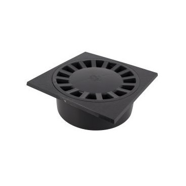 Siphon avec emboîture incorporée verticale diamètre Ø 90mm x 80mm x 100mm x 230mm - hauteur 96mm - largeur 250mm - longueur 250mm couleur Gris anthracite Nicoll | SC891