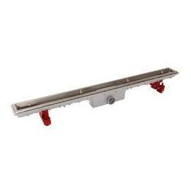 Caniveau de douche pour grille 50 mm sans grille diamètre Ø 40mm - largeur 95mm - longueur 990mm Nicoll | SICAN100