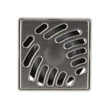 Siphonnette grille carrée 10 x 10 diamètre Ø 40mm x 50mm x 93mm x 100mm - largeur 100mm - longueur 100mm Nicoll | SIHJ10I