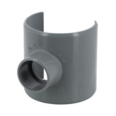 Selle à 90° pour extension du réseau diamètre Ø 80mm x 75mm x 32mm Nicoll | SL873