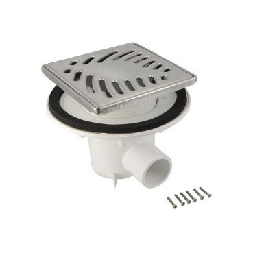 Siphons pour receveurs prêts à carreler nid d'abeille diamètre Ø 50mm - largeur 150mm - longueur 150mm Nicoll | SRAC15I316H