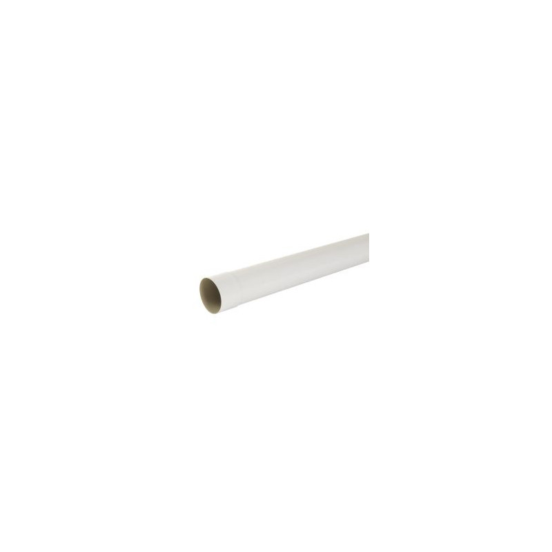 Tube de descente cylindrique Ø 100 diamètre Ø 100mm couleur Blanc Nicoll | TD1002PB