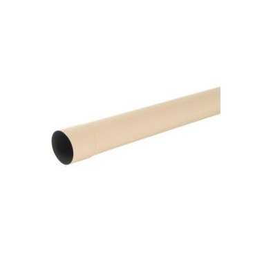 Tube de descente cylindrique Ø 100 diamètre Ø 100mm couleur Sable Nicoll | TD1002PS