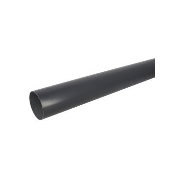 Tube de descente cylindrique Ø 100 diamètre Ø 100mm couleur Gris anthracite Nicoll | TD100A