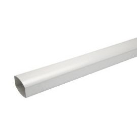 Tube de descente ovoïde 105x76 diamètre Ø 105mm x 76mm couleur Blanc Nicoll | TD1073B