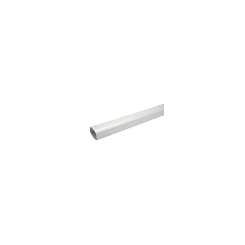 Tube de descente ovoïde 105x76 diamètre Ø 105mm x 76mm couleur Blanc Nicoll | TD1073B