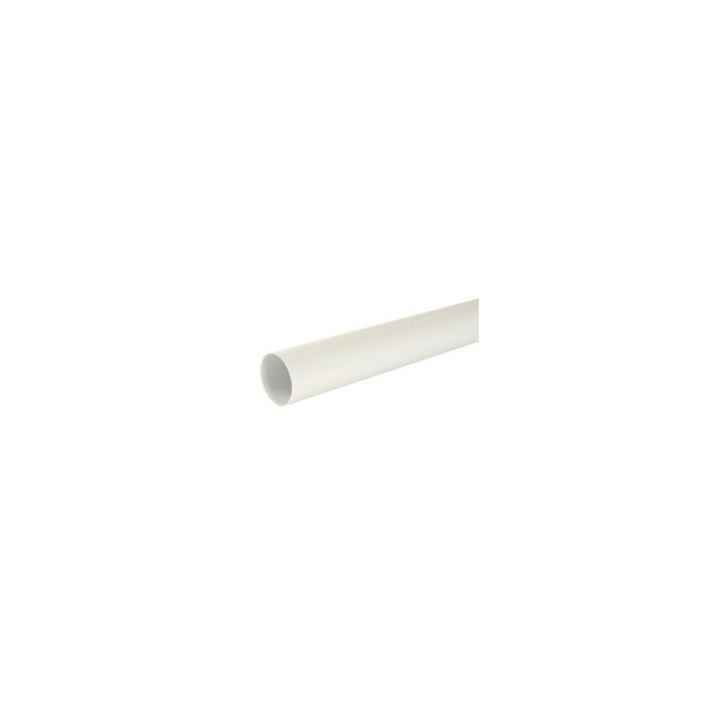 Tube de descente cylindrique Ø 125 diamètre Ø 125mm couleur Blanc Nicoll | TD125B