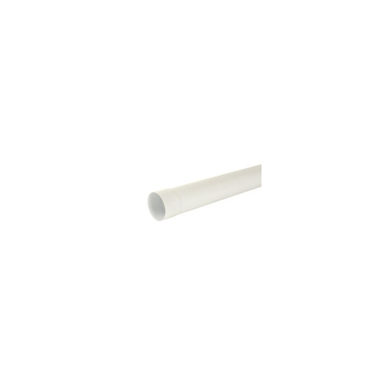 Tube de descente cylindrique Ø 125 diamètre Ø 125mm couleur Blanc Nicoll | TD125PB