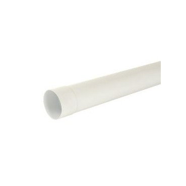 Tube de descente cylindrique Ø 125 diamètre Ø 125mm couleur Blanc Nicoll | TD125PB