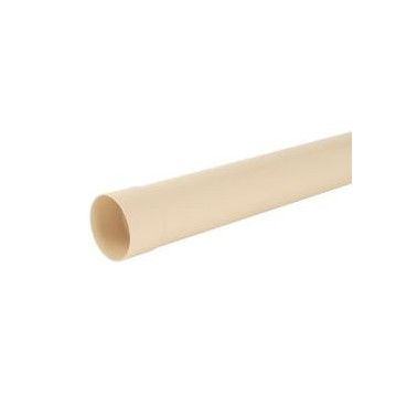 Tube de descente cylindrique Ø 125 diamètre Ø 125mm couleur Sable Nicoll | TD125PS