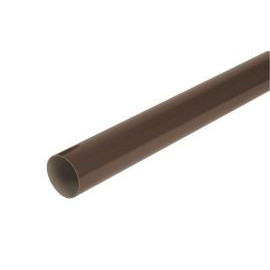 Tube de descente cylindrique Ø 80 diamètre Ø 80mm couleur Marron Nicoll | TD802M