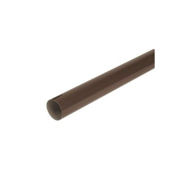 Tube de descente cylindrique Ø 80 diamètre Ø 80mm couleur Marron Nicoll | TD80M