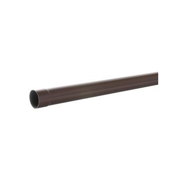 Tube de descente cylindrique Ø 80 diamètre Ø 80mm couleur Marron Nicoll | TD80PM