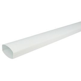 Tube de descente ovoïde 90x56 diamètre Ø 90mm x 56mm couleur Blanc Nicoll | TD952B