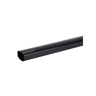 Tube de descente ovoïde 90x56 diamètre Ø 90mm x 56mm couleur Noir Nicoll | TD952N