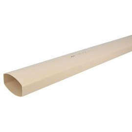 Tube de descente ovoïde 90x56 diamètre Ø 90mm x 56mm couleur Sable Nicoll | TD952S