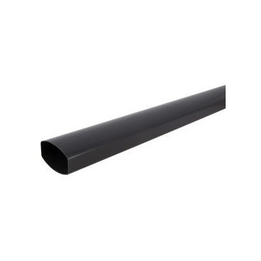 Tube de descente ovoïde 90x56 diamètre Ø 90mm x 56mm couleur Gris anthracite Nicoll | TD953A