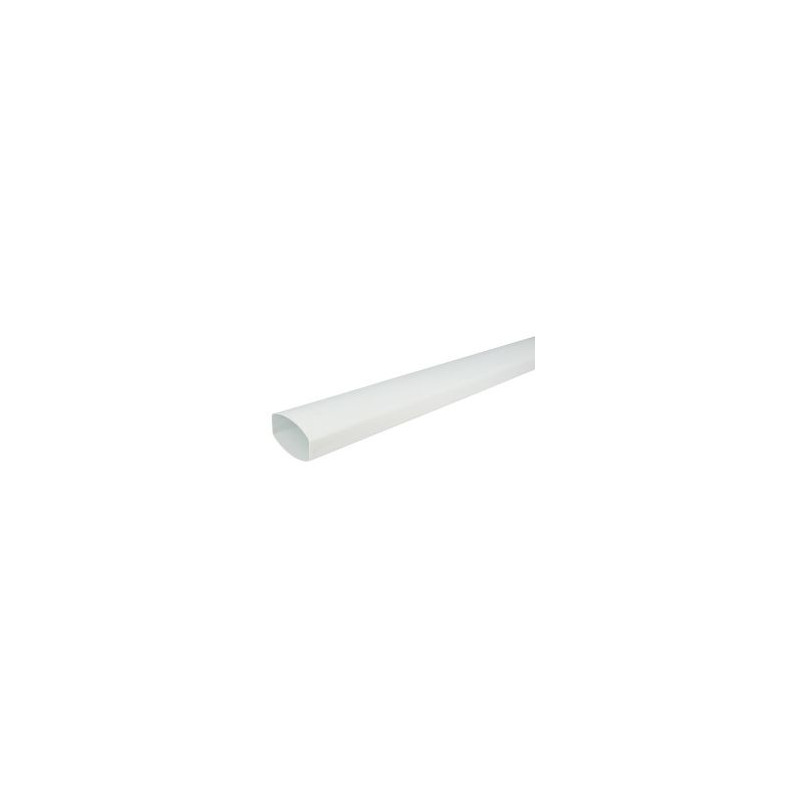 Tube de descente ovoïde 90x56 diamètre Ø 90mm x 56mm couleur Blanc Nicoll | TD953B