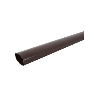 Tube de descente ovoïde 90x56 diamètre Ø 90mm x 56mm couleur Marron Nicoll | TD95M