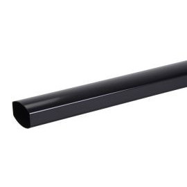 Tube de descente ovoïde 90x56 diamètre Ø 90mm x 56mm couleur Noir Nicoll | TD95N