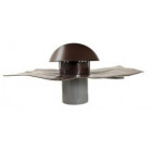 Image du produit : Chapeau de ventilation avec collerette d'étanchéité Atemax diamètre Ø 100mm - largeur 330mm - longueur 400mm couleur Marron Nicoll | VVE10M