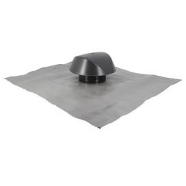 Chapeau de ventilation avec grande collerette d'étenchéité Atemax diamètre Ø 100mm - largeur 550mm - longueur 500mm couleur Gris anthracite Nicoll | VVF10A