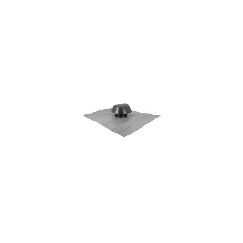 Chapeau de ventilation avec grande collerette d'étenchéité Atemax diamètre Ø 100mm - largeur 550mm - longueur 500mm couleur Gris anthracite Nicoll | VVF10A