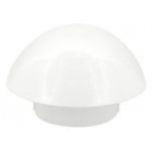 Image du produit : Chapeau de ventilation simple avec moustiquaire Atemax diamètre Ø 100mm couleur Blanc Nicoll | VVM10B