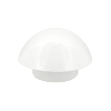 Chapeau de ventilation simple avec moustiquaire Atemax diamètre Ø 100mm couleur Blanc Nicoll | VVM10B