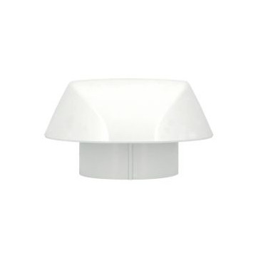 Chapeau de ventilation simple avec moustiquaire Atemax diamètre Ø 100mm couleur Blanc Nicoll | VVM10B