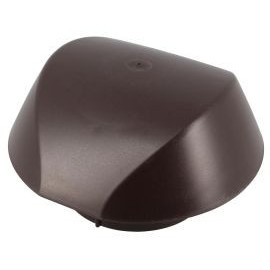 Chapeau de ventilation simple avec moustiquaire Atemax diamètre Ø 100mm couleur Marron Nicoll | VVM10M