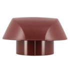 Image du produit : Chapeau de ventilation simple avec moustiquaire Atemax diamètre Ø 100mm couleur Rouge Nicoll | VVM10R