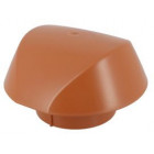 Image du produit : Chapeau de ventilation simple avec moustiquaire Atemax diamètre Ø 100mm couleur Rouge Terracotta Nicoll | VVM10T