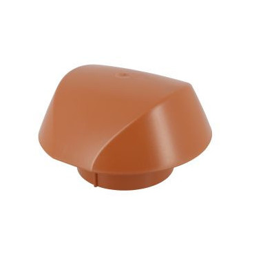 Chapeau de ventilation simple avec moustiquaire Atemax diamètre Ø 100mm couleur Rouge Terracotta Nicoll | VVM10T