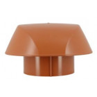 Image du produit : Chapeau de ventilation simple avec moustiquaire Atemax diamètre Ø 100mm couleur Rouge Terracotta Nicoll | VVM10T