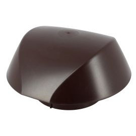 Chapeau de ventilation simple avec moustiquaire Atemax diamètre Ø 125mm couleur Marron Nicoll | VVM12M