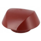 Image du produit : Chapeau de ventilation simple avec moustiquaire Atemax diamètre Ø 125mm couleur Rouge Nicoll | VVM12R