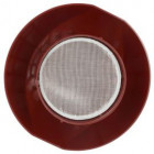 Image du produit : Chapeau de ventilation simple avec moustiquaire Atemax diamètre Ø 125mm couleur Rouge Nicoll | VVM12R