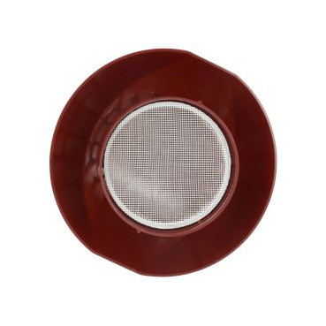 Chapeau de ventilation simple avec moustiquaire Atemax diamètre Ø 125mm couleur Rouge Nicoll | VVM12R