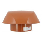 Image du produit : Chapeau de ventilation simple avec moustiquaire Atemax diamètre Ø 125mm couleur Rouge Terracotta Nicoll | VVM12T