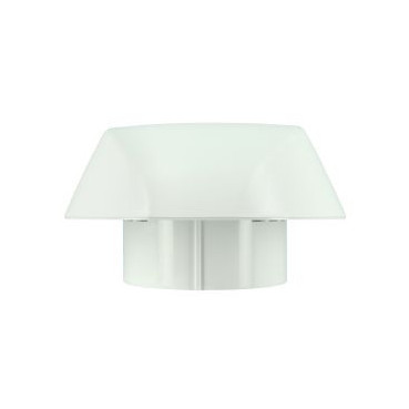 Chapeau de ventilation simple Atemax diamètre Ø 100mm couleur Blanc Nicoll | VVS10B