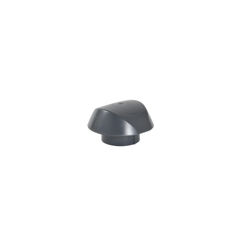 Chapeau de ventilation simple Atemax diamètre Ø 125mm couleur Gris anthracite Nicoll | VVS12A