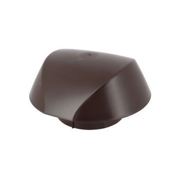 Chapeau de ventilation simple Atemax diamètre Ø 125mm couleur Marron Nicoll | VVS12M