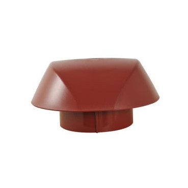 Chapeau de ventilation simple Atemax diamètre Ø 125mm couleur Rouge Nicoll | VVS12R