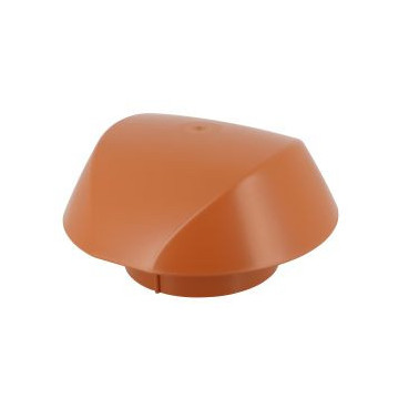 Chapeau de ventilation simple Atemax diamètre Ø 125mm couleur Rouge Terracotta Nicoll | VVS12T