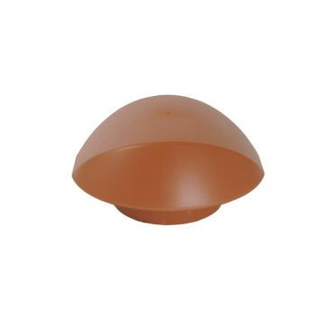 Chapeau de ventilation simple Atemax diamètre Ø 125mm couleur Rouge Terracotta Nicoll | VVS12T